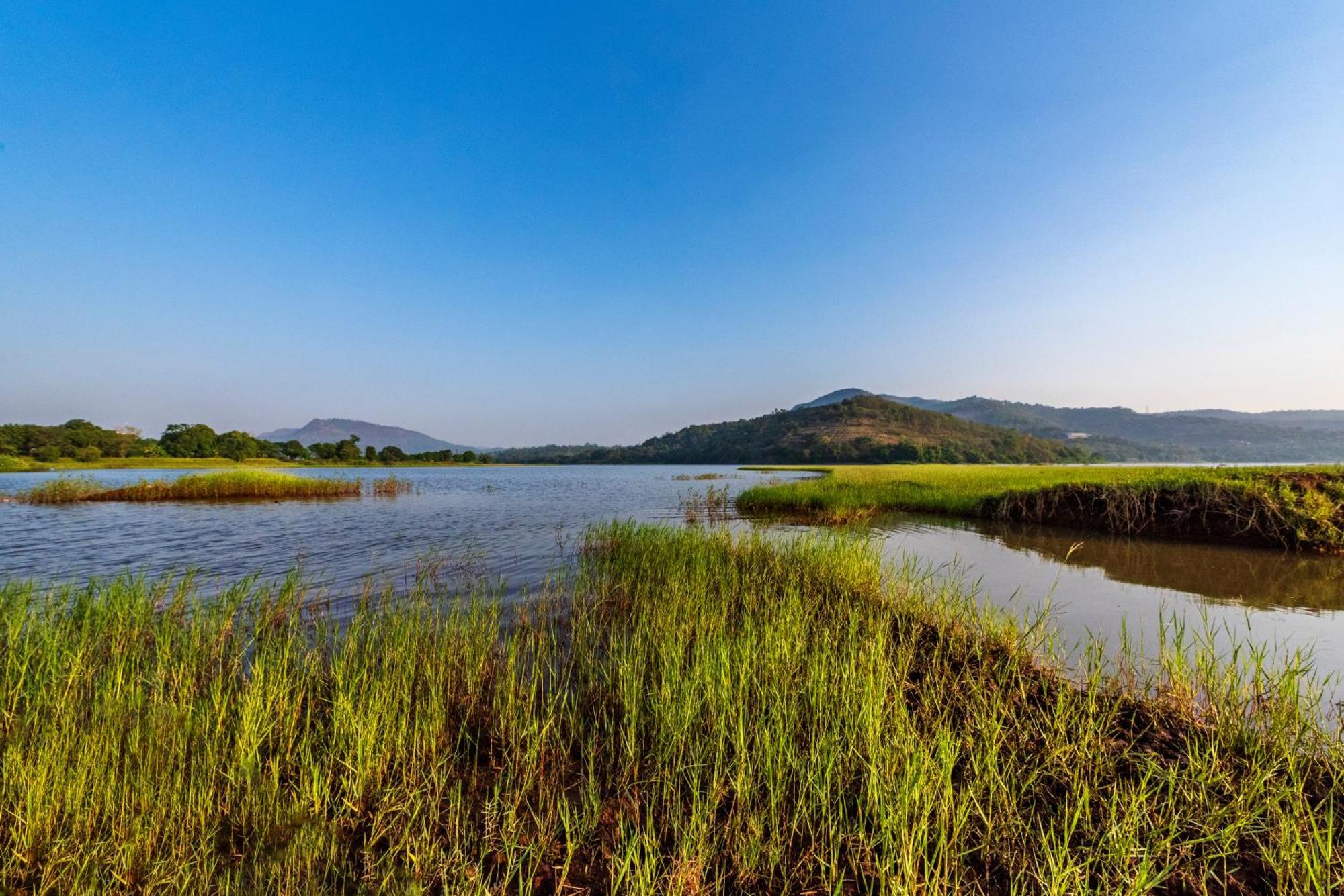 Saffronstays Lakeview Nivara - Farm Stay Villa With Private Pool Near Pune Exterior foto